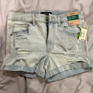 Aeropostale Premium Seriously Stretchy High Rise Midi-3” Shorts